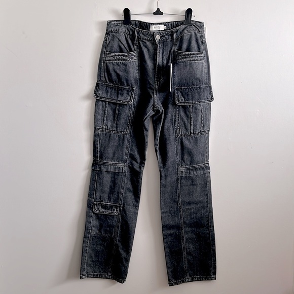 BNWT Hidden Tracey High Waist Straight Leg Cargo Jeans size  28 - Picture 4 of 6